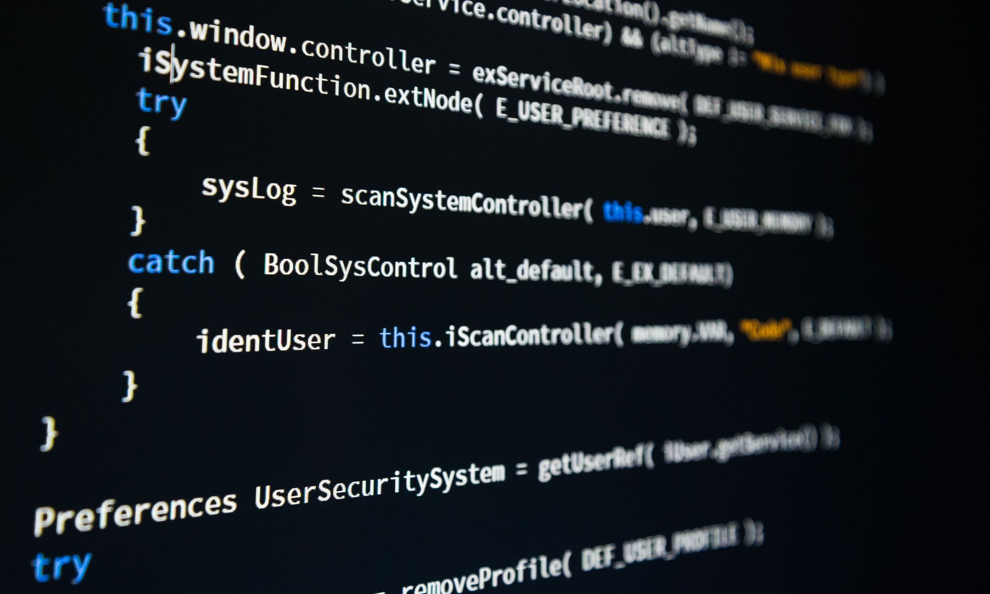 Java code screen